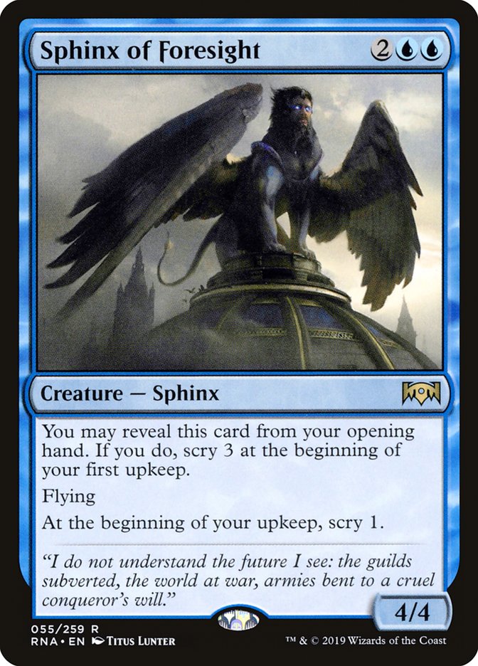 Sphinx of Foresight [Ravnica Allegiance] | Impulse Games and Hobbies
