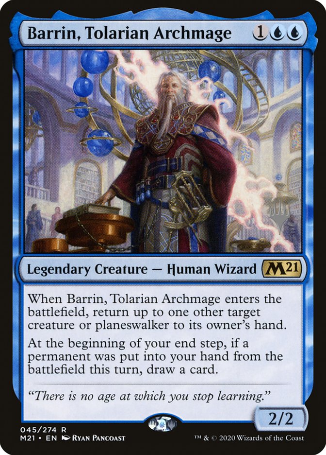 Barrin, Tolarian Archmage (Promo Pack) [Core Set 2021 Promos] | Impulse Games and Hobbies