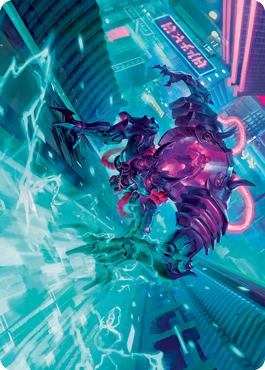 Surgehacker Mech Art Card [Kamigawa: Neon Dynasty Art Series] | Impulse Games and Hobbies