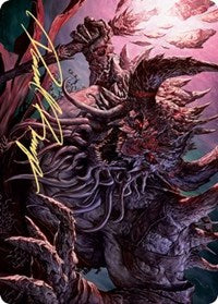 Dream Devourer Art Card (Gold-Stamped Signature) [Kaldheim: Art Series] | Impulse Games and Hobbies