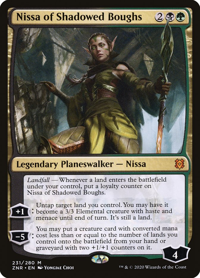 Nissa of Shadowed Boughs [Zendikar Rising] | Impulse Games and Hobbies