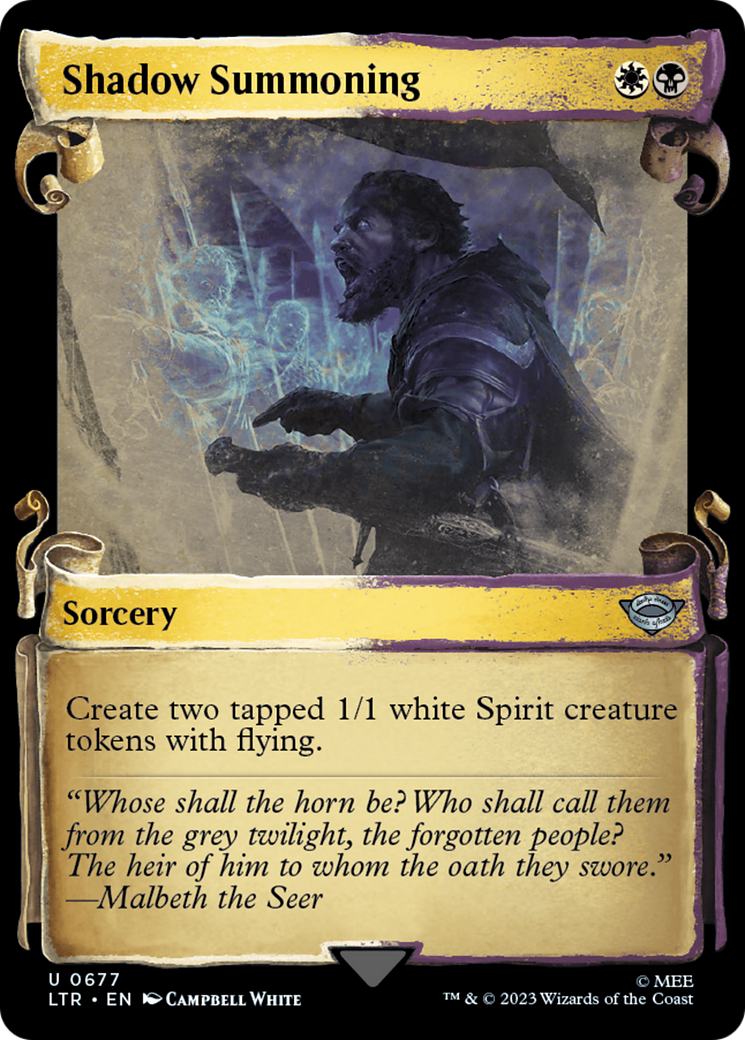 Shadow Summoning [The Lord of the Rings: Tales of Middle-Earth Showcase Scrolls] | Impulse Games and Hobbies