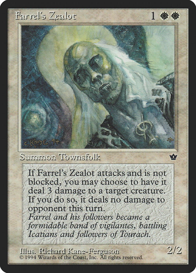 Farrel's Zealot (Richard Kane Ferguson) [Fallen Empires] | Impulse Games and Hobbies