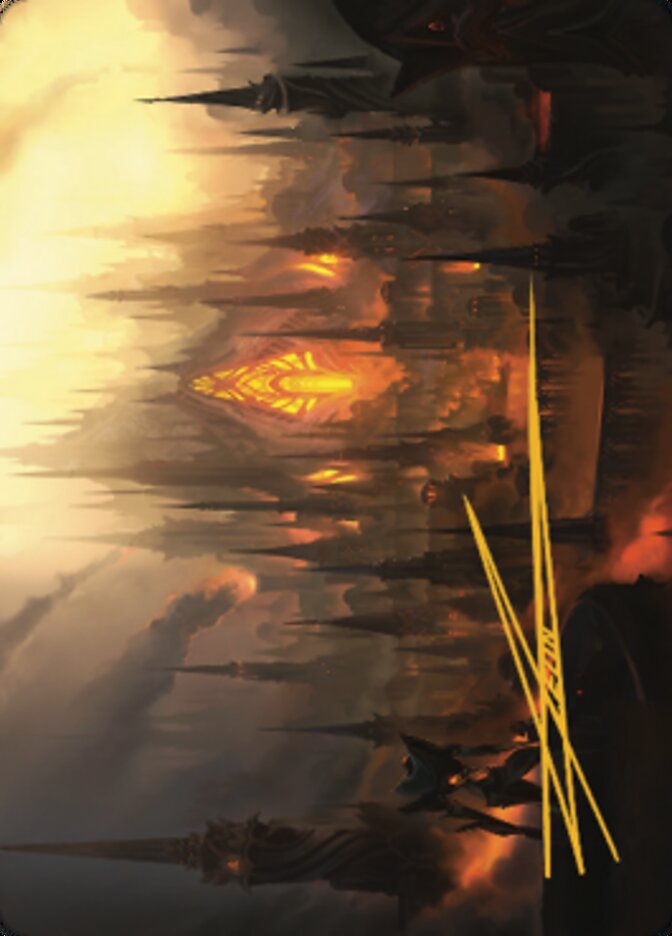 Mishra's Foundry Art Card (Gold-Stamped Signature) [The Brothers' War Art Series] | Impulse Games and Hobbies