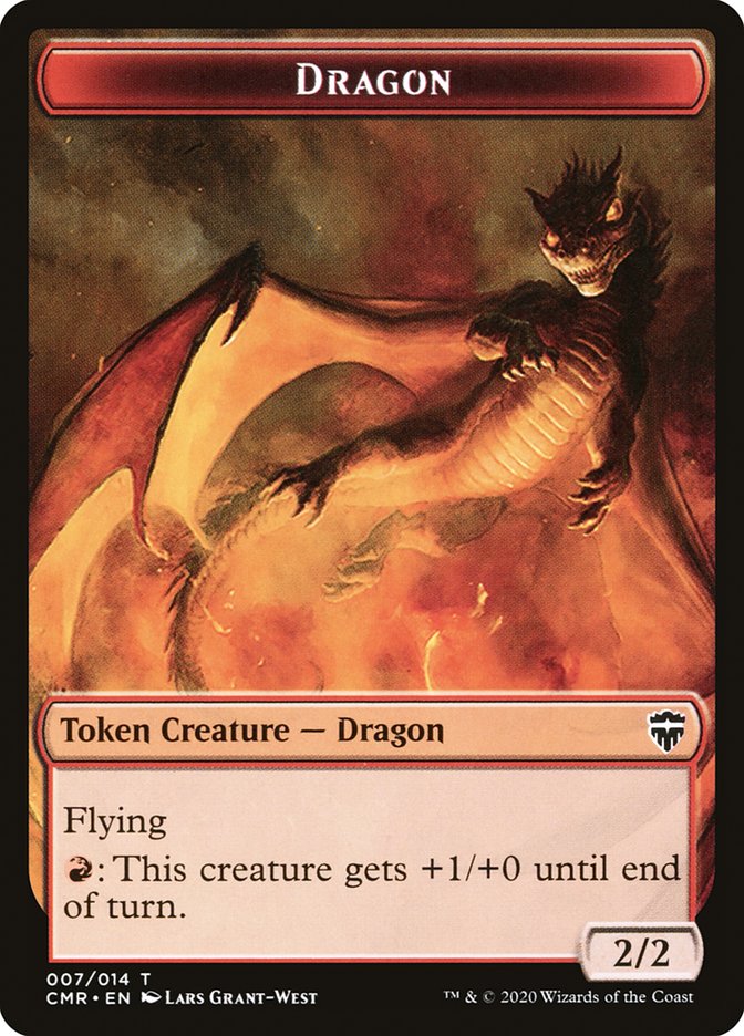 Dragon // Golem Token [Commander Legends Tokens] | Impulse Games and Hobbies