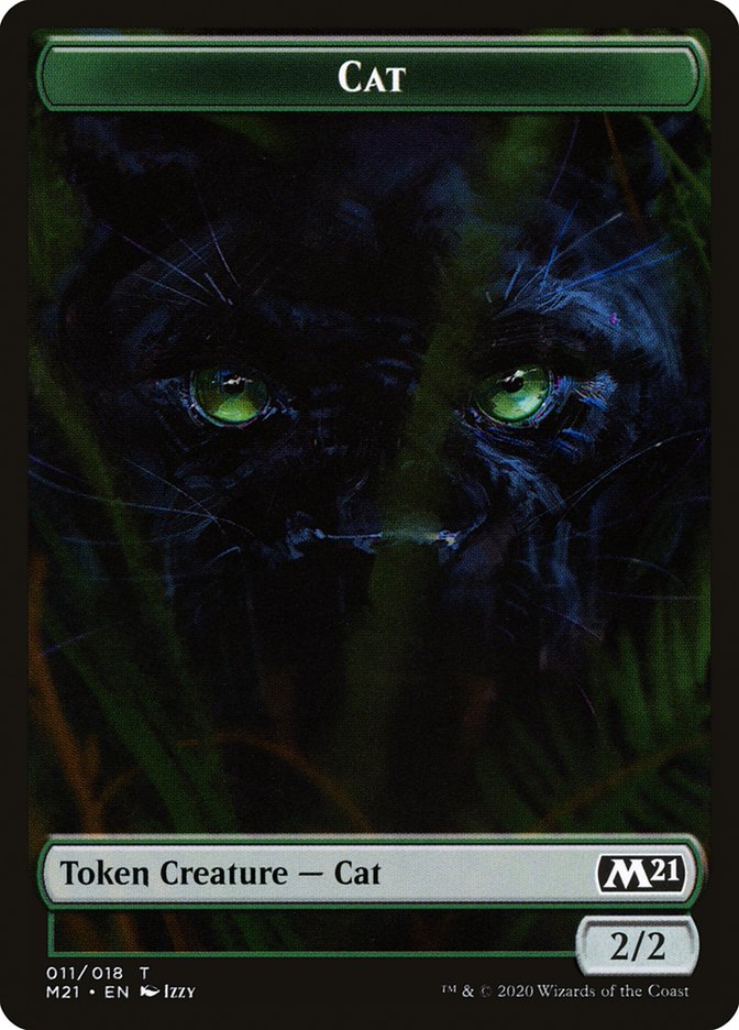 Angel // Cat (011) Double-sided Token [Core Set 2021 Tokens] | Impulse Games and Hobbies