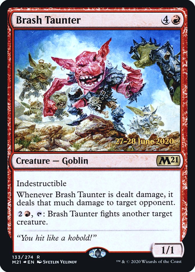 Brash Taunter  [Core Set 2021 Prerelease Promos] | Impulse Games and Hobbies