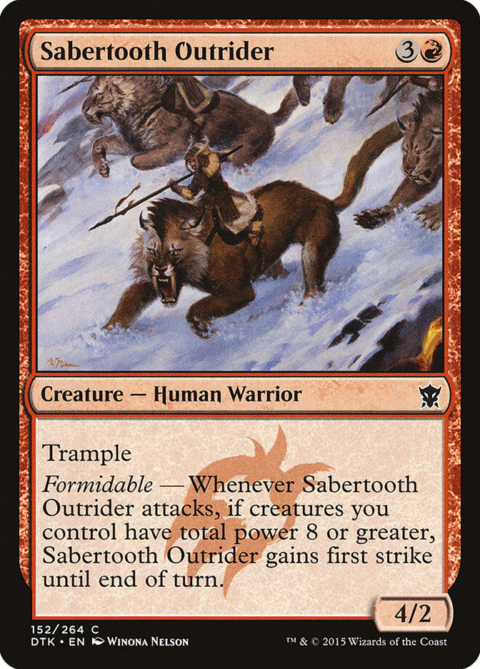 Sabertooth Outrider [Dragons of Tarkir] | Impulse Games and Hobbies