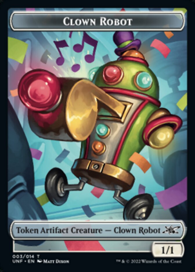 Clown Robot (003) Token [Unfinity Tokens] | Impulse Games and Hobbies