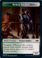 Insect // Human Soldier Double-sided Token [Innistrad: Crimson Vow Tokens] | Impulse Games and Hobbies