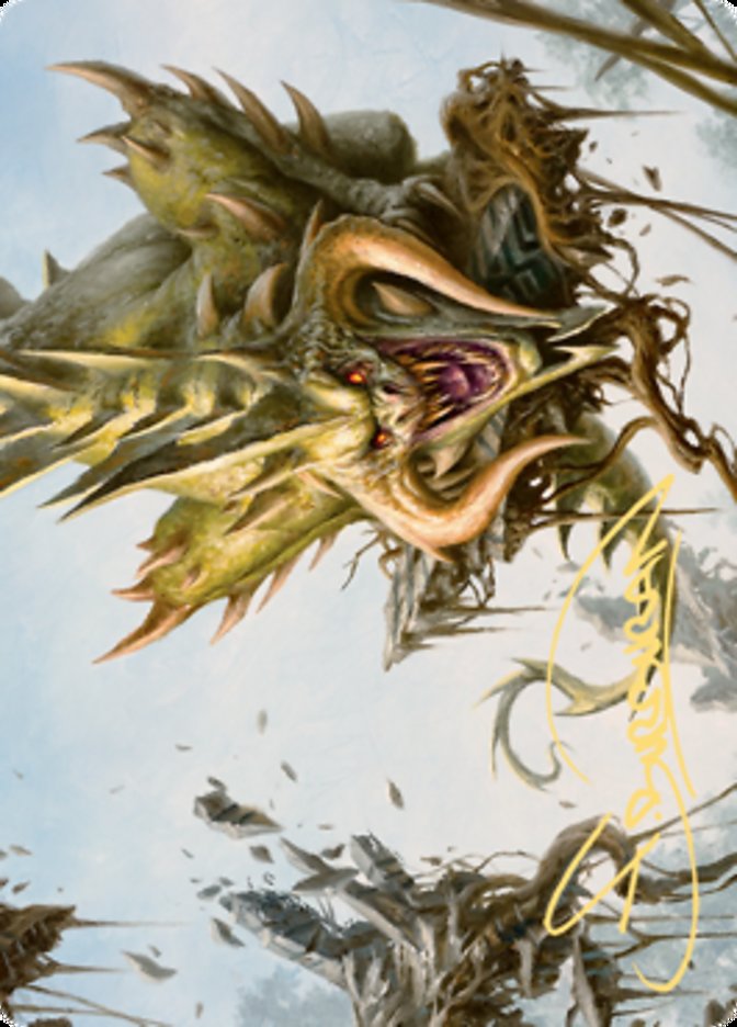 Canopy Baloth Art Card (Gold-Stamped Signature) [Zendikar Rising Art Series] | Impulse Games and Hobbies