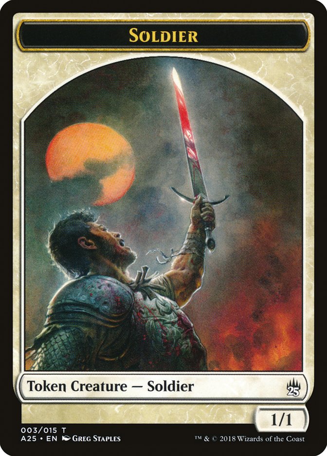 Soldier Token [Masters 25 Tokens] | Impulse Games and Hobbies