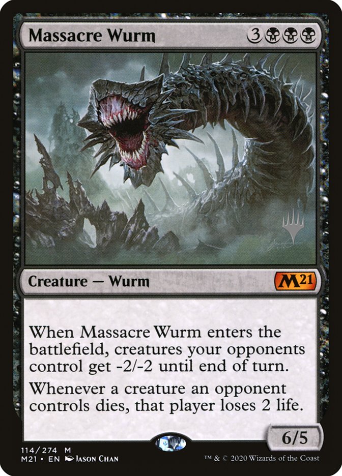 Massacre Wurm (Promo Pack) [Core Set 2021 Promos] | Impulse Games and Hobbies