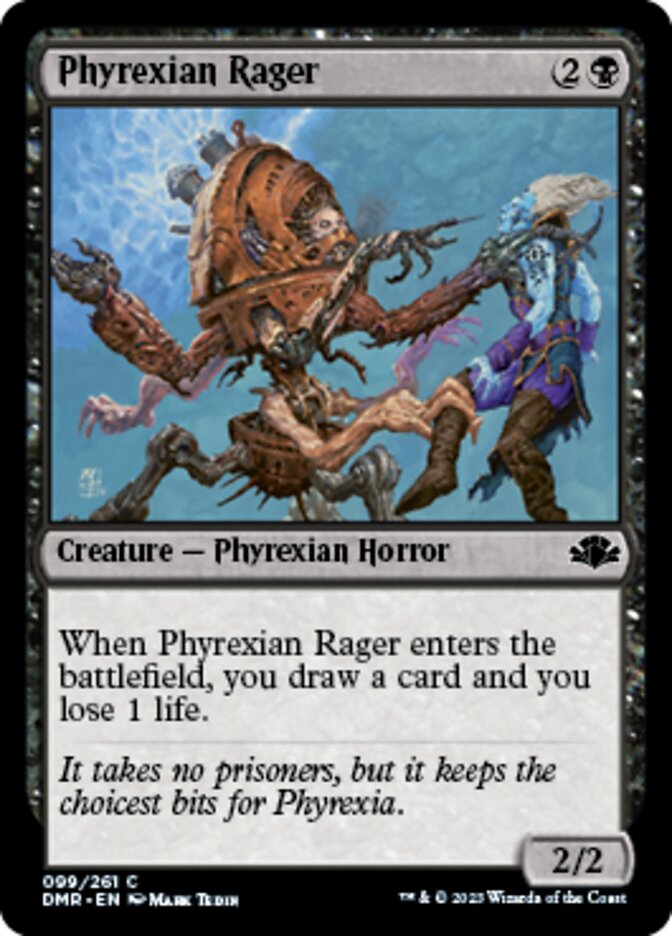 Phyrexian Rager [Dominaria Remastered] | Impulse Games and Hobbies