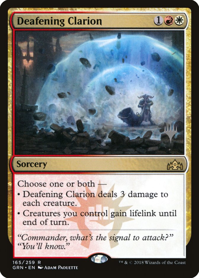 Deafening Clarion (Promo Pack) [Guilds of Ravnica Promos] | Impulse Games and Hobbies