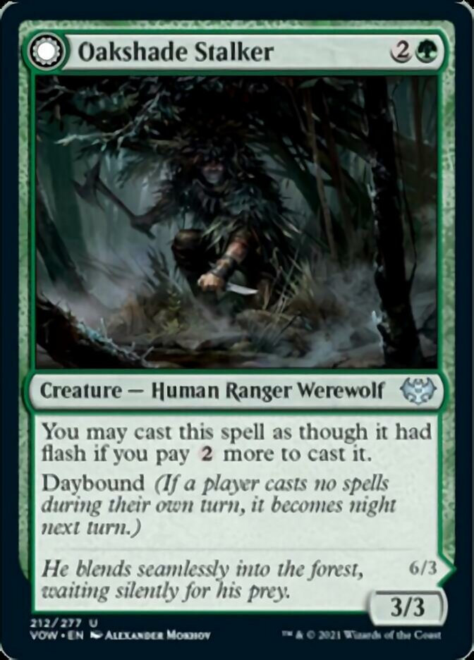 Oakshade Stalker // Moonlit Ambusher [Innistrad: Crimson Vow] | Impulse Games and Hobbies