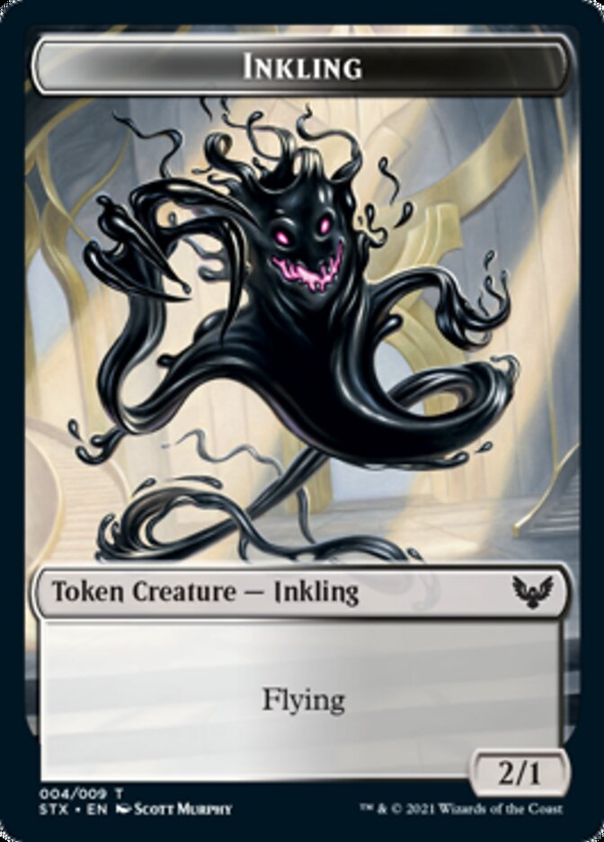 Inkling // Spirit Double-Sided Token [Strixhaven: School of Mages Tokens] | Impulse Games and Hobbies