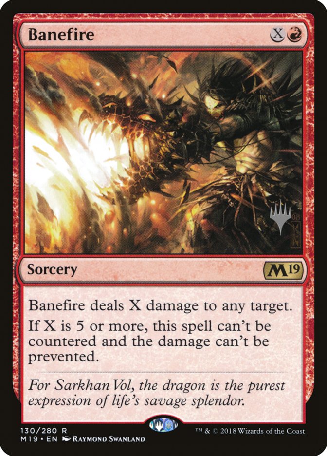Banefire (Promo Pack) [Core Set 2019 Promos] | Impulse Games and Hobbies
