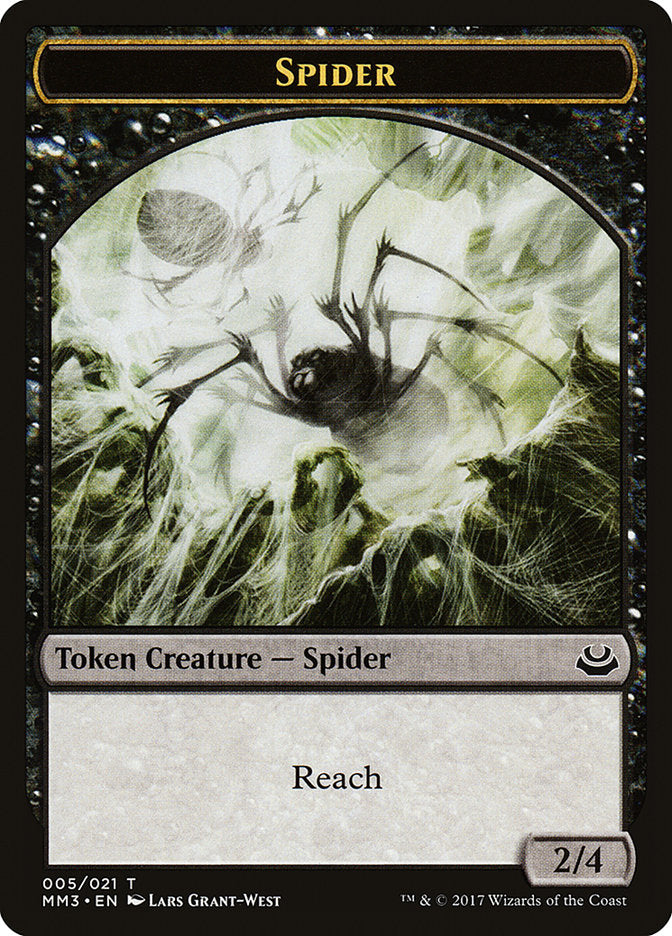 Spider Token [Modern Masters 2017 Tokens] | Impulse Games and Hobbies