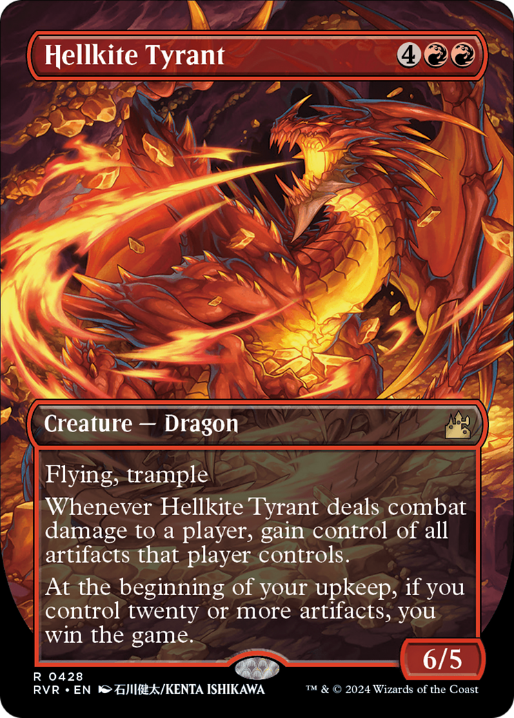 Hellkite Tyrant (Anime Borderless) [Ravnica Remastered] | Impulse Games and Hobbies