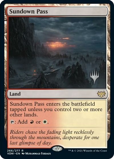 Sundown Pass (Promo Pack) [Innistrad: Crimson Vow Promos] | Impulse Games and Hobbies