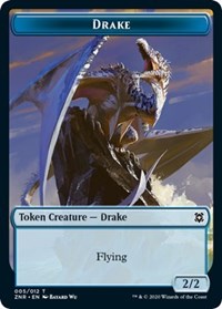 Drake // Plant Double-sided Token [Zendikar Rising Tokens] | Impulse Games and Hobbies