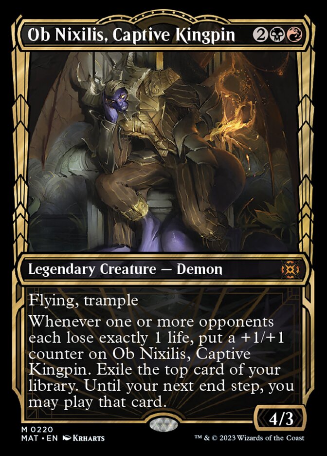 Ob Nixilis, Captive Kingpin (Showcase Halo Foil) [March of the Machine: The Aftermath] | Impulse Games and Hobbies