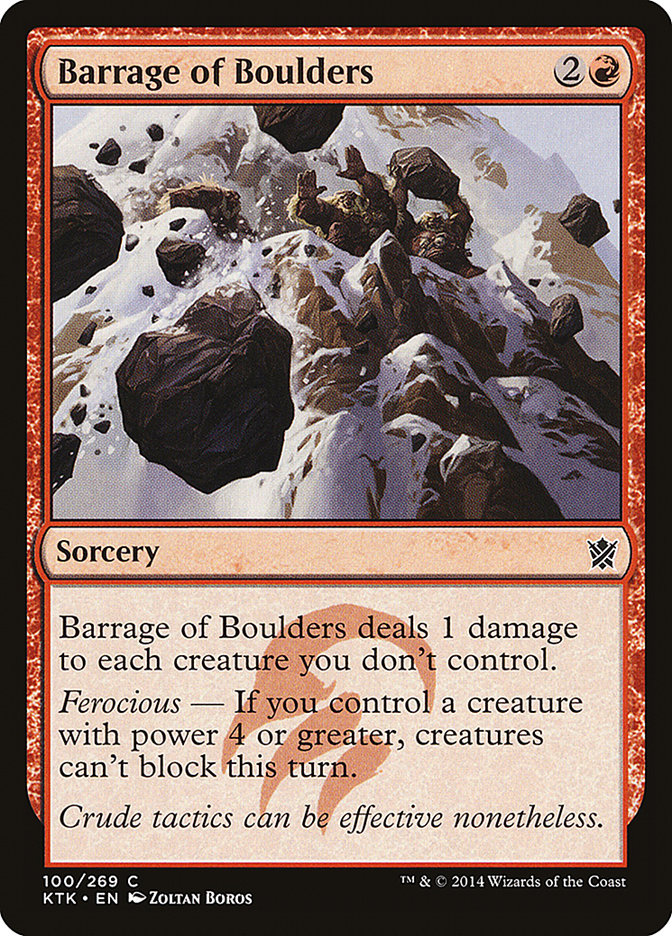 Barrage of Boulders [Khans of Tarkir] | Impulse Games and Hobbies