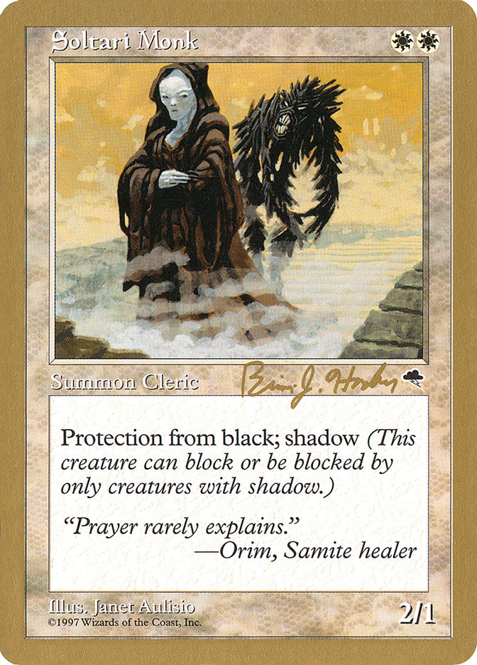 Soltari Monk (Brian Hacker) [World Championship Decks 1998] | Impulse Games and Hobbies