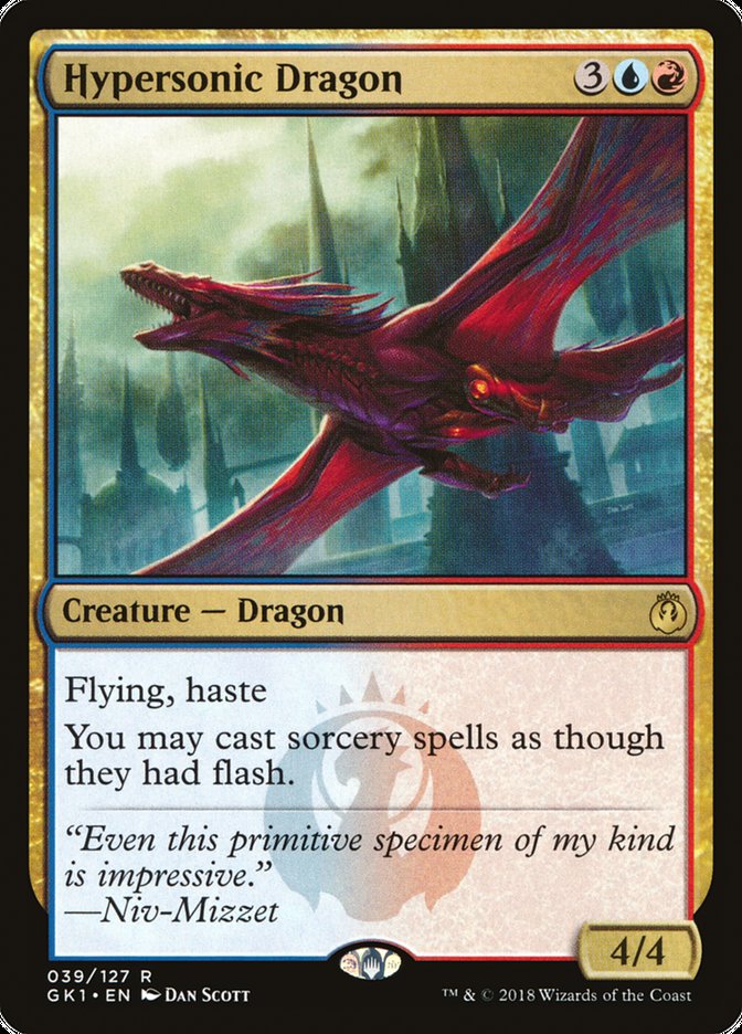 Hypersonic Dragon [Guilds of Ravnica Guild Kit] | Impulse Games and Hobbies