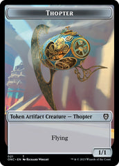 Myr // Thopter Double-Sided Token [Phyrexia: All Will Be One Commander Tokens] | Impulse Games and Hobbies