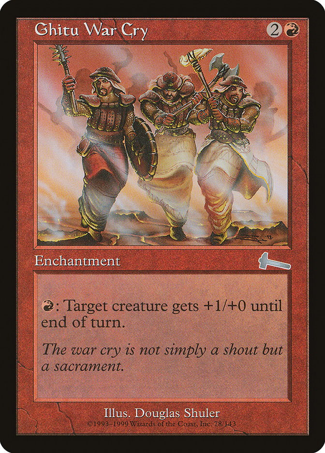 Ghitu War Cry [Urza's Legacy] | Impulse Games and Hobbies