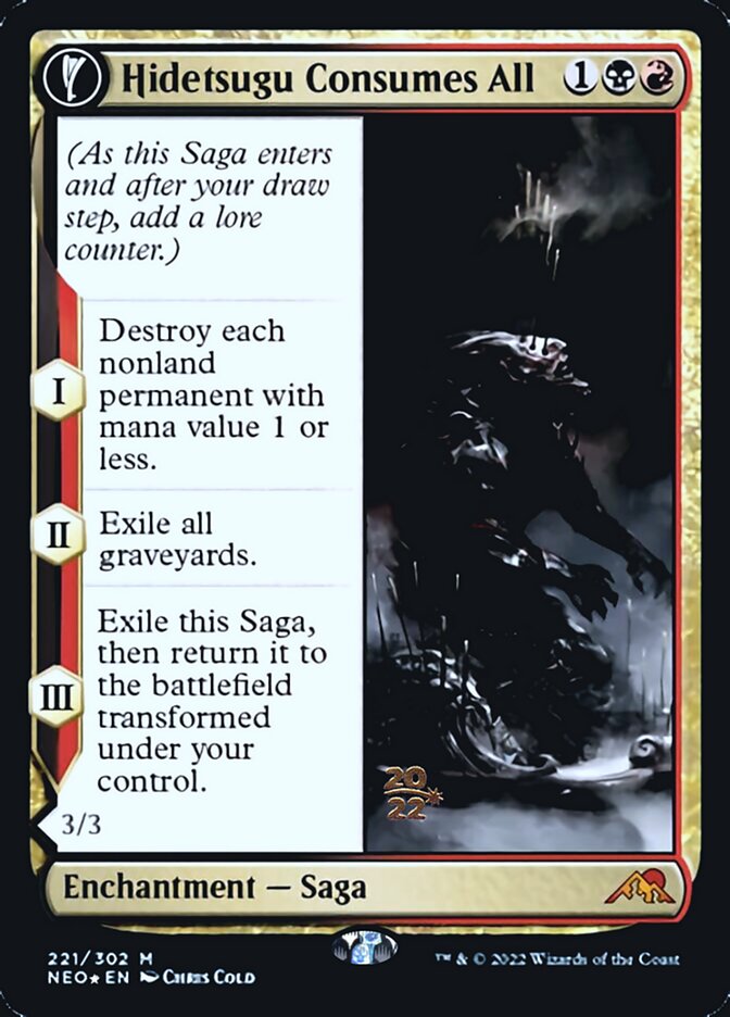 Hidetsugu Consumes All // Vessel of the All-Consuming [Kamigawa: Neon Dynasty Prerelease Promos] | Impulse Games and Hobbies