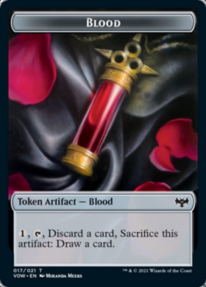 Blood // Spirit (003) Double-sided Token [Innistrad: Crimson Vow Tokens] | Impulse Games and Hobbies