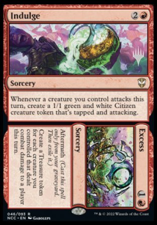 Indulge // Excess (Promo Pack) [Streets of New Capenna Commander Promos] | Impulse Games and Hobbies