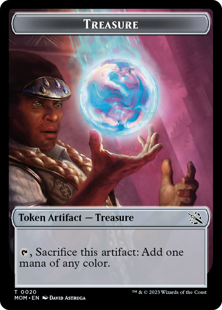 Spirt (9) // Treasure Double-Sided Token [March of the Machine Commander Tokens] | Impulse Games and Hobbies