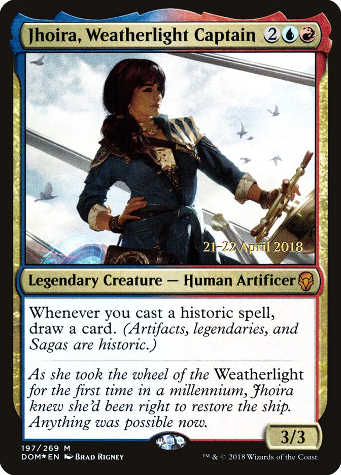 Jhoira, Weatherlight Captain [Dominaria Prerelease Promos] | Impulse Games and Hobbies