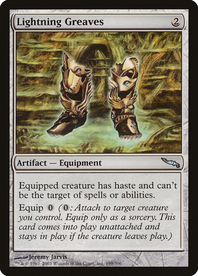 Lightning Greaves [Mirrodin] | Impulse Games and Hobbies