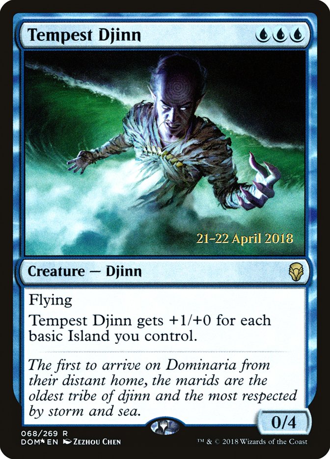 Tempest Djinn [Dominaria Prerelease Promos] | Impulse Games and Hobbies