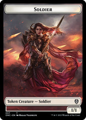 Soldier (007) // Angel Double-Sided Token [Phyrexia: All Will Be One Commander Tokens] | Impulse Games and Hobbies