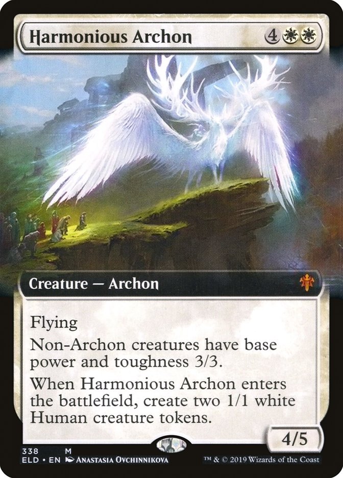 Harmonious Archon (Extended Art) [Throne of Eldraine] | Impulse Games and Hobbies