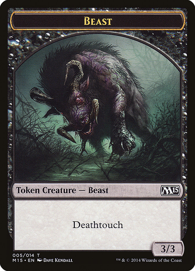 Beast (005/014) [Magic 2015 Tokens] | Impulse Games and Hobbies