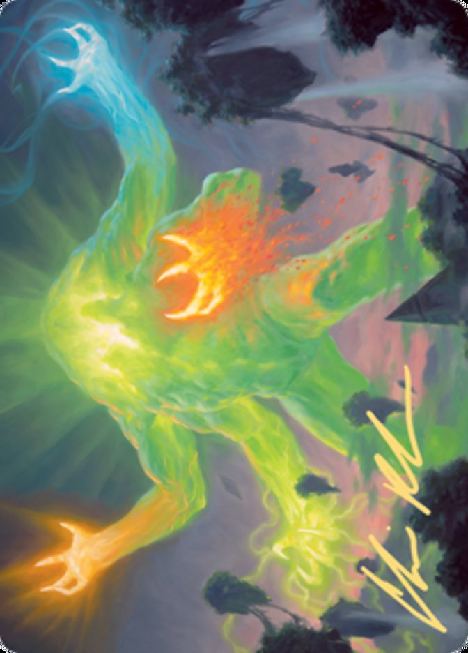 Omnath, Locus of Creation Art Card (Gold-Stamped Signature) [Zendikar Rising Art Series] | Impulse Games and Hobbies