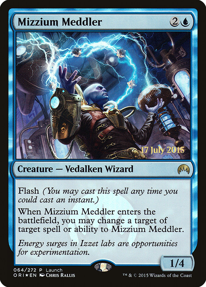 Mizzium Meddler (Launch) [Magic Origins Promos] | Impulse Games and Hobbies