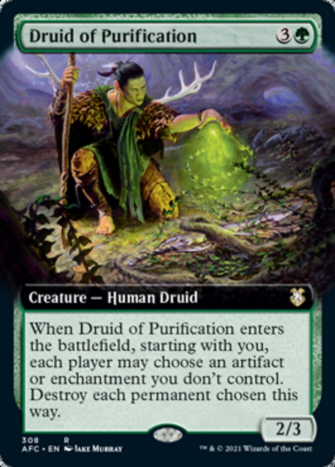 Druid of Purification (Extended) [Dungeons & Dragons: Adventures in the Forgotten Realms Commander] | Impulse Games and Hobbies