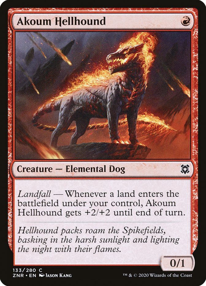 Akoum Hellhound [Zendikar Rising] | Impulse Games and Hobbies