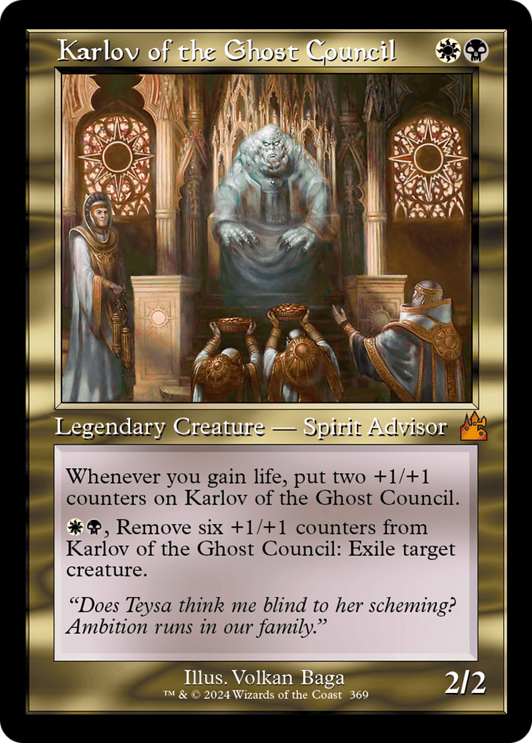 Karlov of the Ghost Council (Retro Frame) [Ravnica Remastered] | Impulse Games and Hobbies