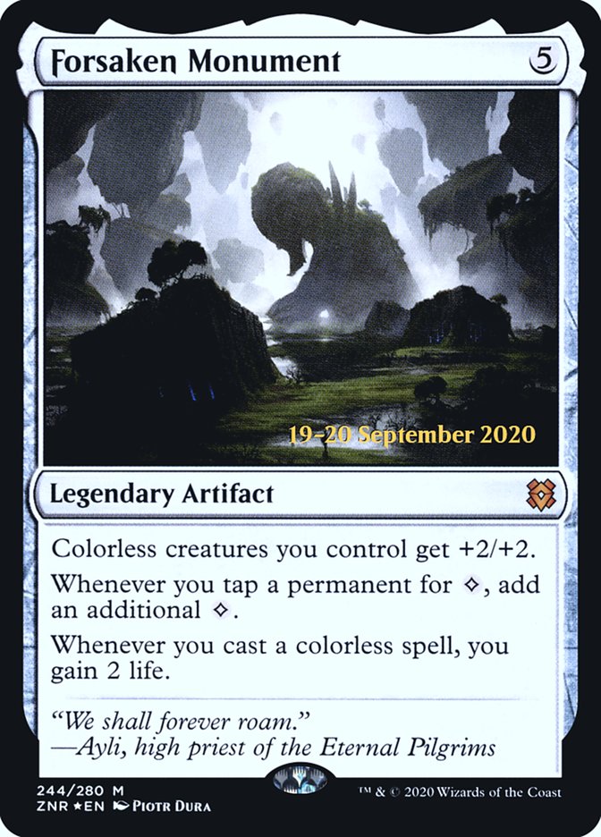 Forsaken Monument  [Zendikar Rising Prerelease Promos] | Impulse Games and Hobbies