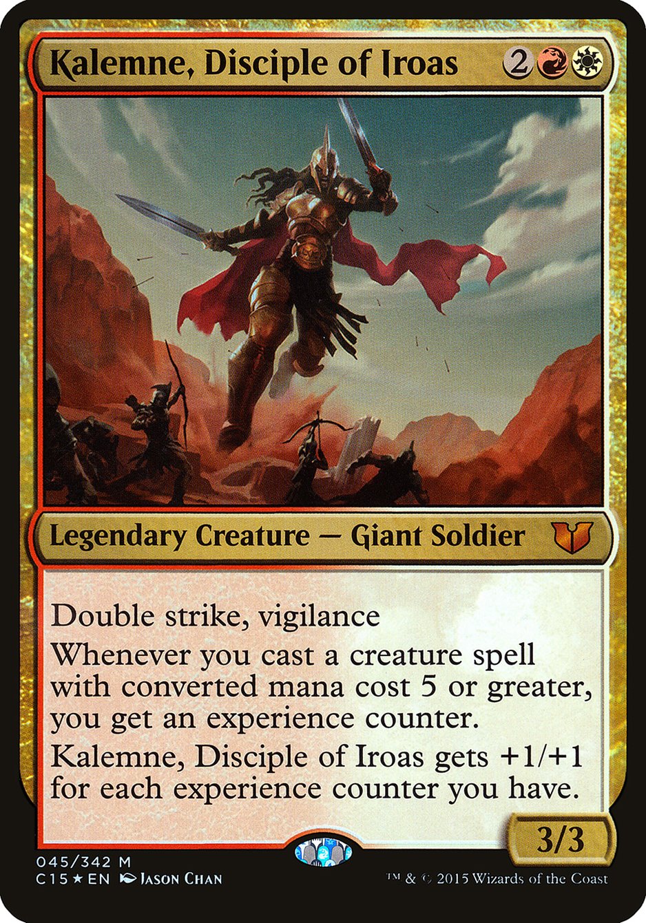 Kalemne, Disciple of Iroas (Oversized) [Commander 2015 Oversized] | Impulse Games and Hobbies