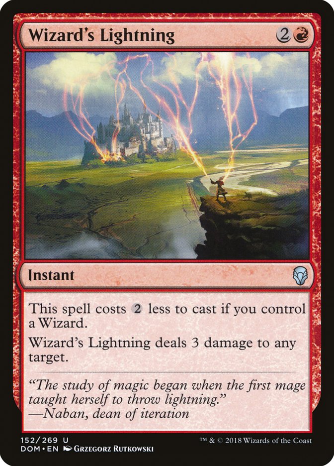Wizard's Lightning [Dominaria] | Impulse Games and Hobbies